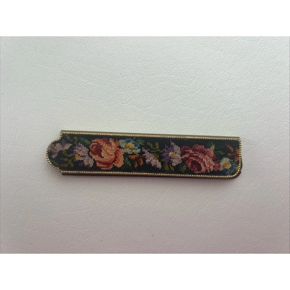 Vintage Embroidered Decorative Folding Comb 1900-1950